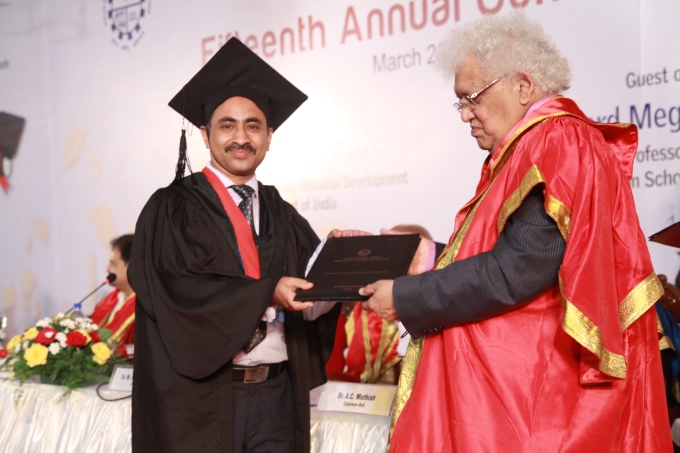 Receiving Degree from Lord Megnad Desai